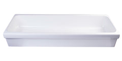 Alfi 48  White Above Mount Fireclay Bath Trough Sink - AB48TR