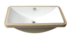 Alfi White 24  Rectangular Undermount Ceramic Sink - ABC603