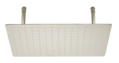 Alfi 20  Rectangular Brushed Solid Ultra Thin Rain Shower Head - RAIN2012