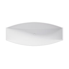 Alfi White Matte 71  Solid Surface Resin Free Standing Hammock Style Bathtub - AB9991