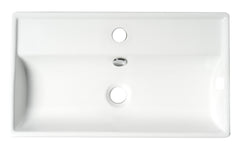 Alfi White 22  Rectangular Wall Mounted Ceramic Sink with Faucet Hole - ABC122