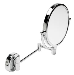 Alfi 8" Round Wall Mounted 5x Magnify Cosmetic Mirror - Polished Chrome