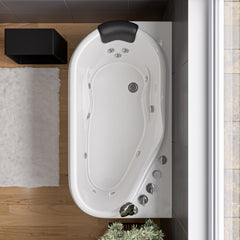 Alfi Black Matte Solid Surface Resin Bathroom / Shower Stool - ABST55BM