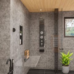 Alfi 12 x 24 Vertical Double Shelf Bath Shower Niche - ABNC1224