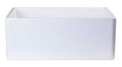 Alfi White 26  Contemporary Smooth Apron Fireclay Farmhouse Kitchen Sink - AB505-W