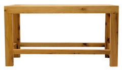 Alfi 26  Solid Wooden Slated Single Person Sitting Bench - AB4401