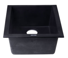 Alfi 17  Undermount Rectangular Granite Composite Kitchen Prep Sink - AB1720UM