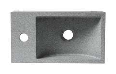 Alfi 16  Small Rectangular Solid Concrete Gray Matte Wall Mounted Bathroom Sink - ABCO108