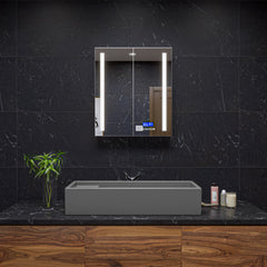 Alfi 39  Grey Matte Above Mount Fireclay Bathroom Trough Sink - AB39TRGM