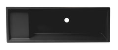 Alfi 39  Black Matte Above Mount Fireclay Bathroom Trough Sink - AB39TRBM