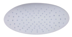 Alfi 12  Oval Brushed Solid Ultra Thin Rain Shower Head - RAIN128
