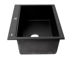 Alfi 33  Granite Composite Workstation Step Rim Single Bowl Drop In Sink with Accessories - AB3418SBDI