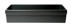 Alfi 36  Black Matte Above Mount Fireclay Bathroom Trough Sink - AB36TRBM