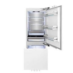ZLINE Autograph Edition 30 in. 16.1 cu. ft. Panel Ready Built-In Bottom Freezer Refrigerator with Water Dispenser and Ice Maker  - RBIV