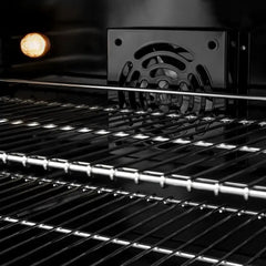 ZLINE Autograph Edition 36 in. 5.2 cu. ft. Classic Dual Fuel Range with 6 Burner Gas Cooktop and Electric Convection Oven in Stainless Steel with White Matte Door and Polished Gold Accents - CDRZ-WM-36-G - The Home Selection