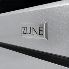 ZLINE Autograph Edition 48 in. 6.7 cu. ft. Paramount Double Oven Dual Fuel Range with 8 Burner Gas Cooktop in Satin Stainless Steel and Matte Black Accents - SDRSZ-48-MB - The Home Selection