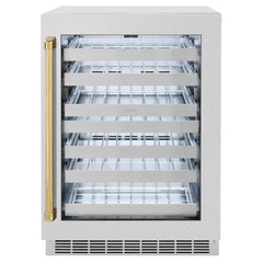 ZLINE 24 in. Touchstone Dual Zone 44 Bottle Wine Cooler Glass Door - RWDO