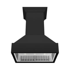 ZLINE 36 in. Wooden Wall Mount Range Hood in Rustic Black Finish - 355CC-36 - The Home Selection