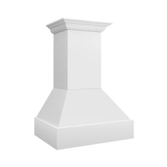 ZLINE 30 in. Wooden Wall Mount Range Hood in Rustic Bright White Finish - 355WW-30 - The Home Selection