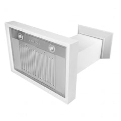 ZLINE 30 in. Wooden Wall Mount Range Hood in Smooth Bright White Finish - KBWW-30 - The Home Selection