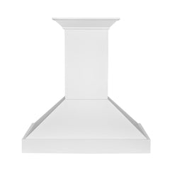 ZLINE 36 in. Wooden Wall Mount Range Hood in Smooth Bright White Finish - KBWW-36 - The Home Selection
