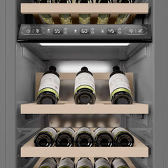 ZLINE 18 in. 9.0 cu. ft. Triple Zone 68 Bottle Right Hinge Column Wine Cooler - RCWVR