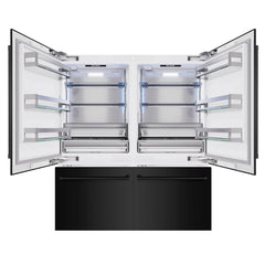 ZLINE  72 in. 39.6 cu. ft. French Door Built-In Bottom Freezer Refrigerator with Water Dispensers and Ice Makers - RBIT