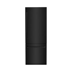 ZLINE 30 in. 16.1 cu. ft. Built-In Bottom Freezer Refrigerator with Water Dispenser and Ice Maker in Black - RBIV