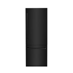 ZLINE 30 in. 16.1 cu. ft. Built-In Bottom Freezer Refrigerator with Water Dispenser and Ice Maker in Black - RBIV