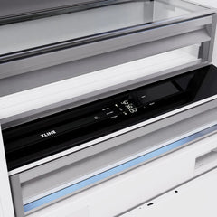 ZLINE 36 in. 19.8 cu. ft. Panel Ready Built-In Bottom Freezer Refrigerator with Water Dispenser and Ice Maker - RBIT-36