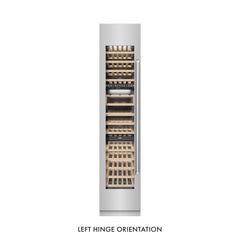 ZLINE 18 in. 9.0 cu. ft. Triple Zone 68 Bottle Left Hinge Column Wine Cooler in Stainless Steel - RCWVL-304-18 - The Home Selection