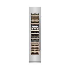 ZLINE 18 in. 9.0 cu. ft. Triple Zone 68 Bottle Left Hinge Column Wine Cooler in Stainless Steel - RCWVL-304-18 - The Home Selection
