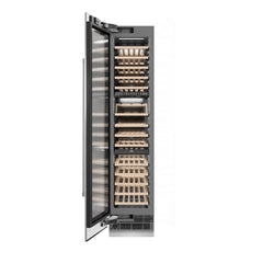 ZLINE 18 in. 9.0 cu. ft. Triple Zone 68 Bottle Left Hinge Column Wine Cooler in Stainless Steel - RCWVL-304-18 - The Home Selection