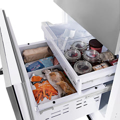 ZLINE 30 Inch 16.1 cu. ft. Built-In Bottom Freezer Refrigerator with Water Dispenser and Ice Maker in Stainless Steel - RBIV
