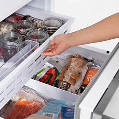 ZLINE 30 Inch 16.1 cu. ft. Built-In Bottom Freezer Refrigerator with Water Dispenser and Ice Maker in Stainless Steel - RBIV