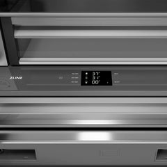 ZLINE 36 in. 19.6 cu. ft. French Door Built-In Bottom Freezer Refrigerator with Water Dispenser and Ice Maker - SRBIV