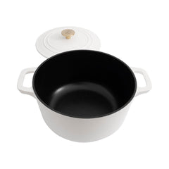 ZLINE 5-Piece Enameled Cast Iron Cookware Set in White Matte - CWSETS-WM-5 - The Home Selection