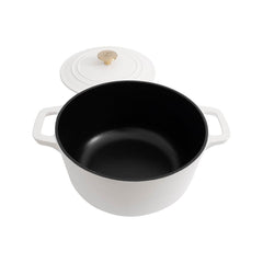 ZLINE 5-Piece Enameled Cast Iron Cookware Set in White Matte - CWSETS-WM-5 - The Home Selection