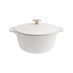 ZLINE 5-Piece Enameled Cast Iron Cookware Set in White Matte - CWSETS-WM-5 - The Home Selection