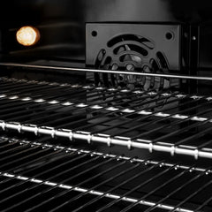 ZLINE 48 in. 6.7 cu. ft. Classic Double Oven Dual Fuel Range with 8 Burner Gas Cooktop in Satin Stainless Steel with White Matte Doors - CDRS-WM-48