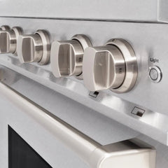 ZLINE 30 in. 4.2 cu. ft. Classic Gas Range with 4 Burner Cooktop and Convection Gas Oven in Satin Stainless Steel - CGRS-30