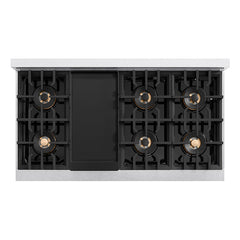 ZLINE 48 in. Classic Gas Rangetop with 8 Burner DuoPro™ Cooktop in Satin Stainless Steel - PCRTS-48