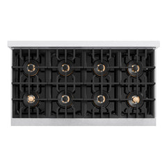 ZLINE 48 in. Classic Gas Rangetop with 8 Burner DuoPro™ Cooktop in Satin Stainless Steel - PCRTS-48