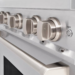 ZLINE 30 in. 4.2 cu. ft. Classic Gas Range with 4 Burner Cooktop and Convection Gas Oven in Stainless Steel - CGR30
