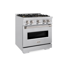 ZLINE 30 in. 4.2 cu. ft. Classic Gas Range with 4 Burner DuoPro™ Cooktop and Convection Gas Oven in Stainless Steel - PCGR30