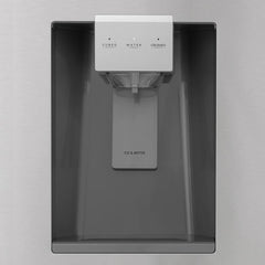ZLINE Autograph Edition 36-Inch 21.6 cu. ft. Counter-Depth French Door Refrigerator with Water & Ice Dispenser in Fingerprint-Resistant Stainless Steel - RFMZ-W-36-K
