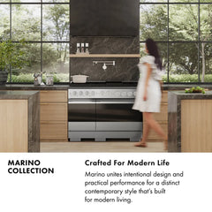 ZLINE 30 in. 4.2 cu. ft. Marino Dual Fuel Range with 4 Burner DuoPro™ Cooktop and Electric Convection Oven in Stainless Steel