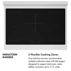 ZLINE Autograph Edition 36 in. 5.2 cu. ft. Paramount Induction Range with 5 Element Cooktop and Electric Convection Oven - SINR