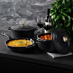 ZLINE 5-Piece Enameled Cast Iron Cookware Set in Black Matte - CWSETS-BLM-5 - The Home Selection