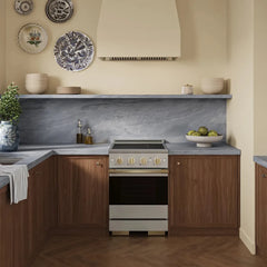 ZLINE 24 In. Marino Autograph Induction Range in Stainless Steel with Champagne Bronze Accents - MINRZ-24-CB